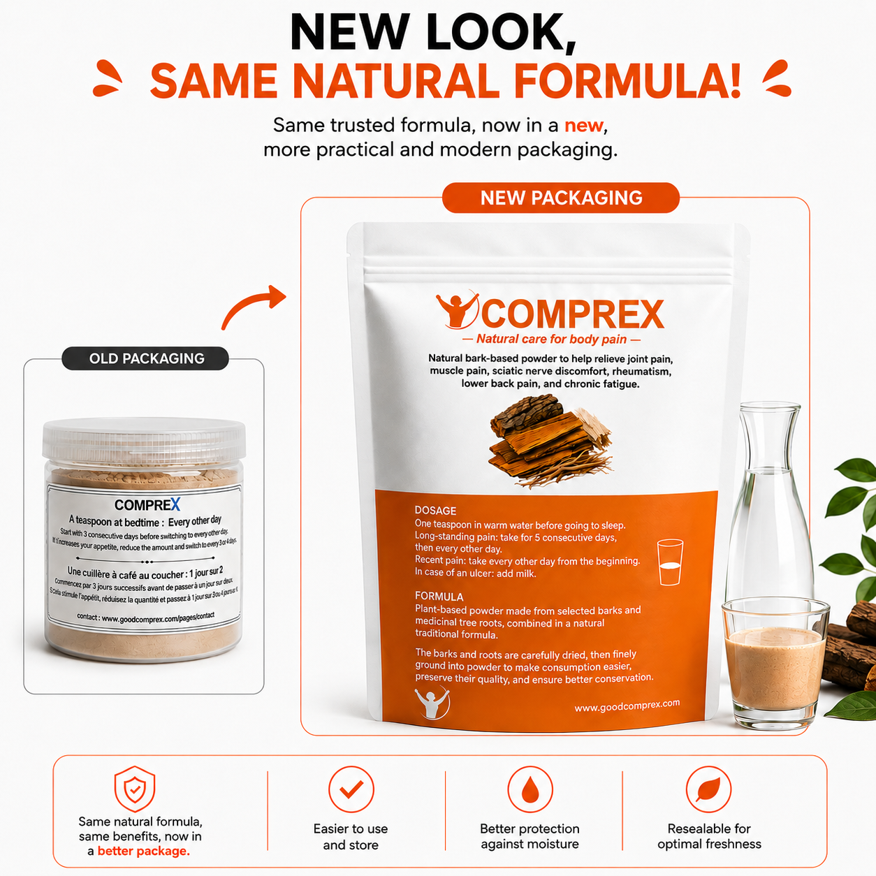 100% Natural Bark Body Pain Relief