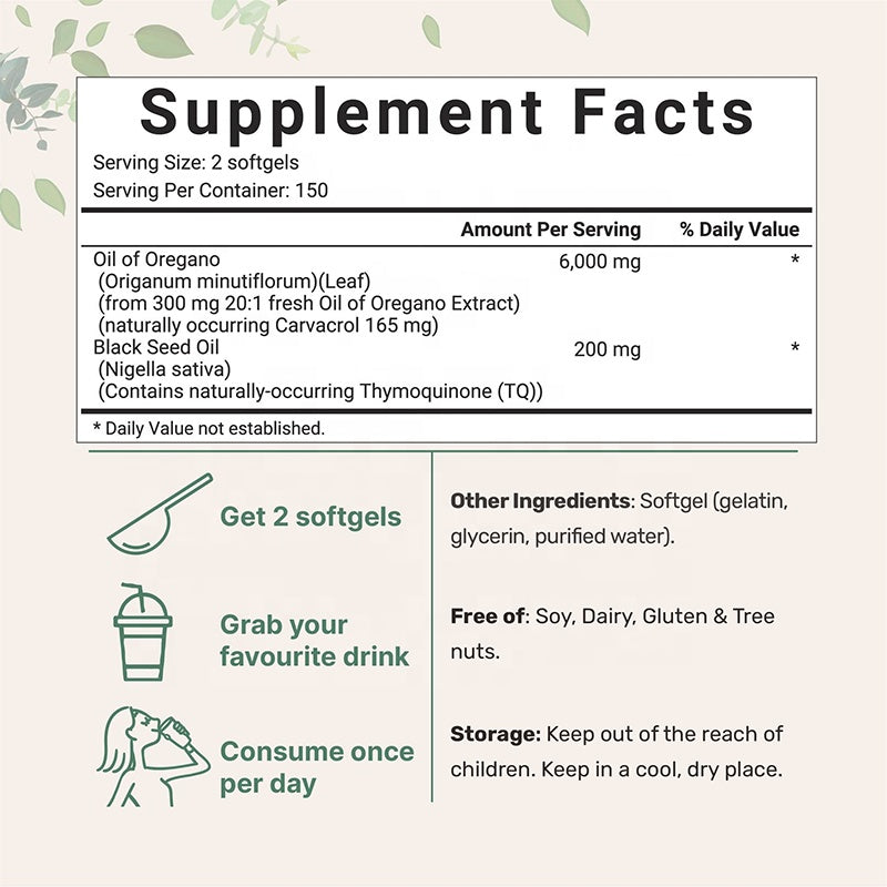Oregano Oil – Natural Immune & Digestive Support | 100% Pure Formula